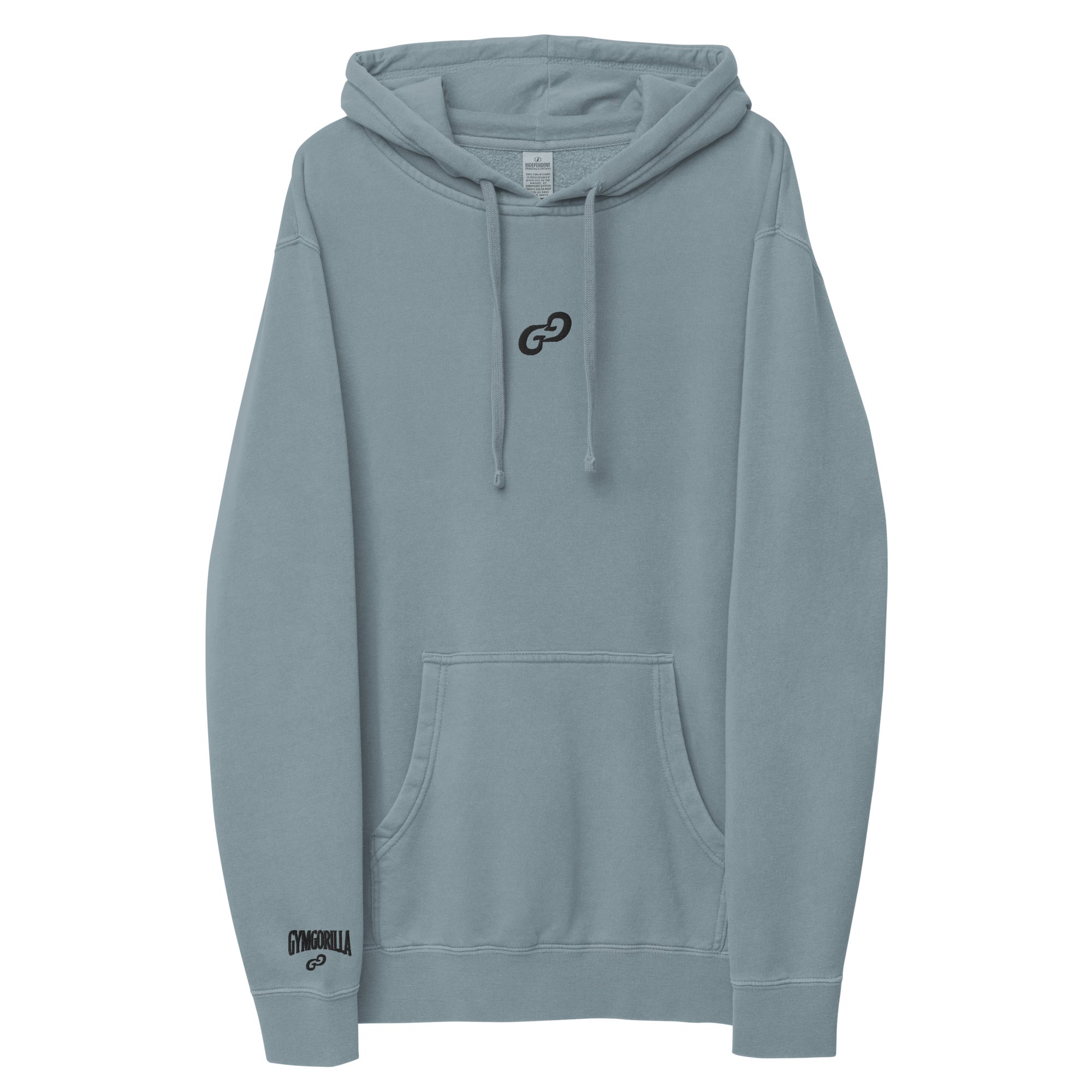 Felpa premium con cappuccio e tinta pigmentata unisex | Gymgorilla